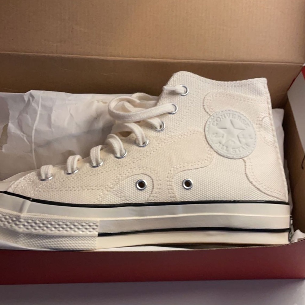 cream camo converse